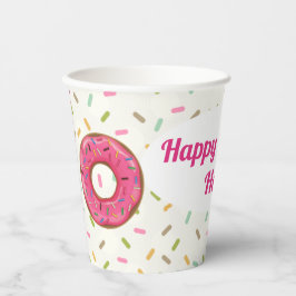 Vasos De Papel Donut Fiesta personalizado