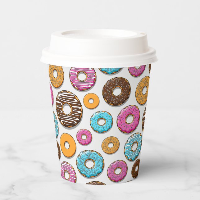 Vasos De Papel Donuts (Anverso)