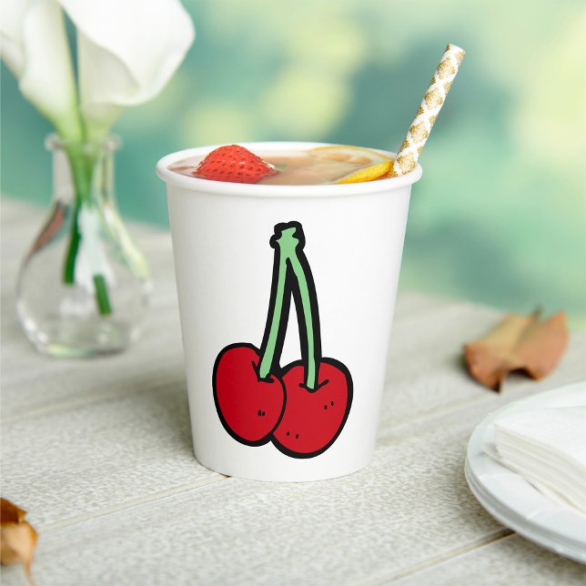 Vasos De Papel Dos cerezas (Subido por el creador)
