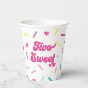 Vasos De Papel Dos Dulces Purpurinas Cumpleaños 2