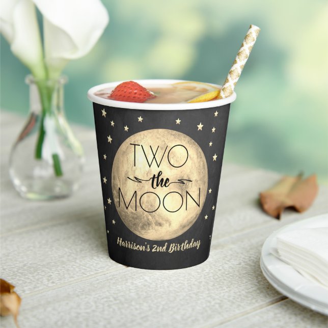 Vasos De Papel Dos El Segundo Cumpleaños De La Luna (in situ)