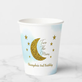 Vasos De Papel Dos El Segundo Cumpleaños De La Luna