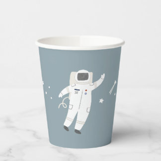 Vasos De Papel Dos Fiestas Espaciales Astronautas De La Luna