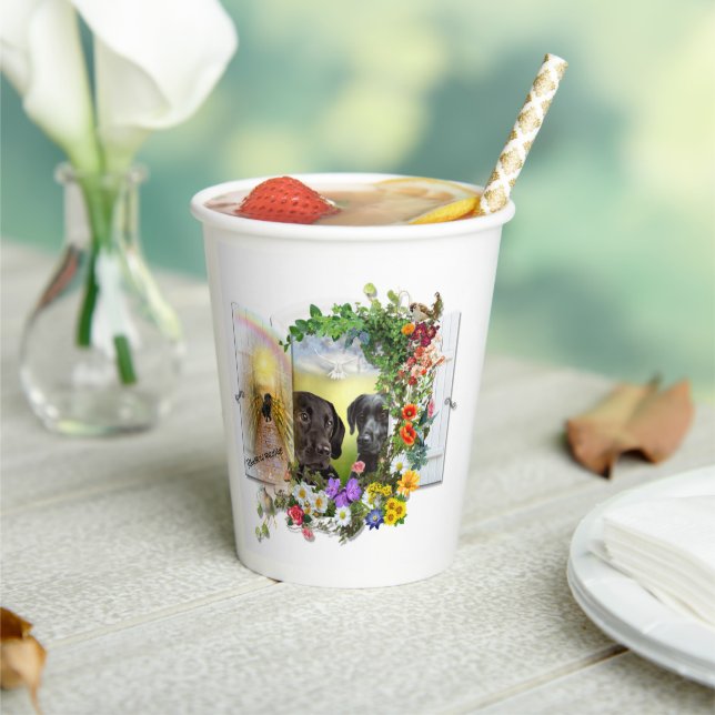 Vasos De Papel Dos perros taza de papel (in situ)