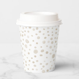 Vasos De Papel Dove Confetti Watercolor Dots Paper Cup