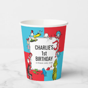 Vasos De Papel Dr. Seuss - Caracteres   Cumpleaños de los niños