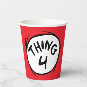 Vasos De Papel Dr. Seuss Cosa Uno Cosa Dos personalizada