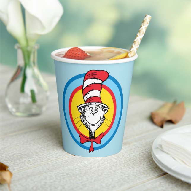 Vasos De Papel Dr. Seuss | Gato en el gráfico de la cabeza del Go (in situ)