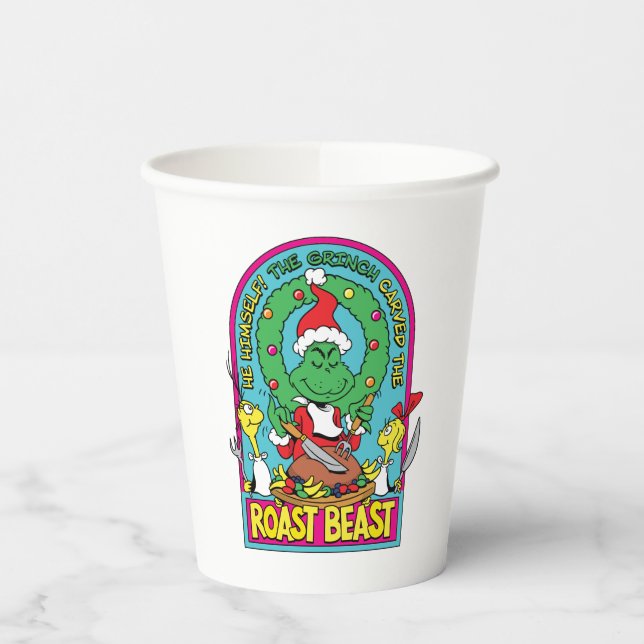 Vasos De Papel Dr. Seuss | Gráfico de la bestia asada (Izquierda)
