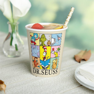 Vasos De Papel Dr. Seuss   Historietas Gráficas