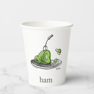 Vasos De Papel Dr. Seuss Huevos verdes con jamón