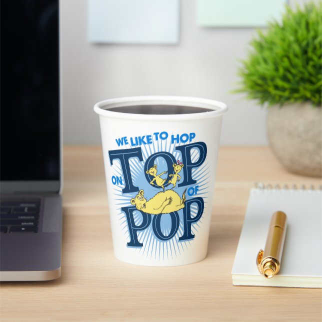 Vasos De Papel Dr. Seuss | Nos Gusta Salir Por Encima Del Pop (in situ)