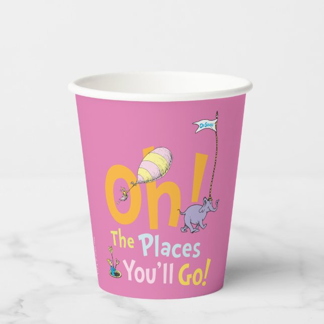 Vasos De Papel Dr. Seuss | ¡Oh! El desfile de los lugares (Anverso)