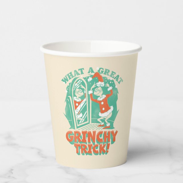 Vasos De Papel Dr. Seuss | ¡Qué gran truco Grinchy! (Izquierda)