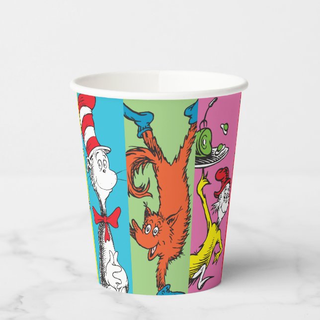 Vasos De Papel Dr. Seuss | Sección de caracteres (Izquierda)