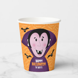 Vasos De Papel Drácula de vampiro golpea a los niños cuelgan feli