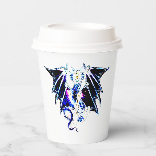 Vasos De Papel Dragón de la bestia del mar (Anverso)