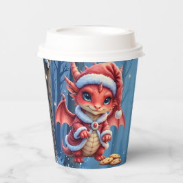 Vasos De Papel Dragón de Navidad, demasiado lindo para arrestar,