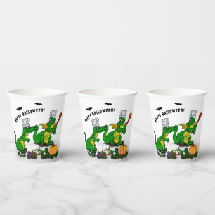 Vasos De Papel Dragones - ¡Feliz Halloween! Hoy cocinaré