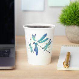 Vasos De Papel Dragonflies