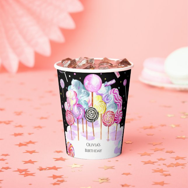 Vasos De Papel Dreamy Candyland Birthday (in situ)