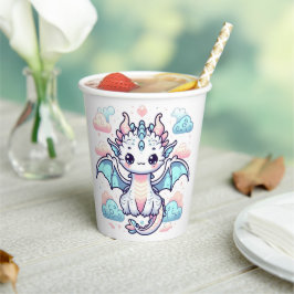 Vasos De Papel Dreamy Dragon Baby Shower