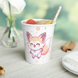 Vasos De Papel Dreamy Fox Baby Shower