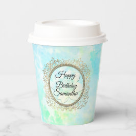 Vasos De Papel Dreamy Pastels Lotus Flower Paper