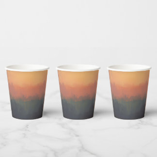 Vasos De Papel Dreamy Urban Mist – Abstract Cityscape Mug