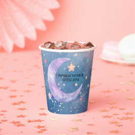 Vasos De Papel Dreamy Watercolor Twinkle Little Star Baby Shower