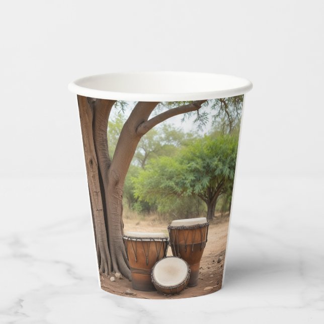 Vasos De Papel Drums africanos (Anverso)