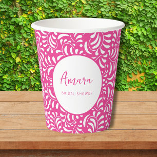VASOS DE PAPEL DUCHA BRIDAL DE TALAVERA ROSA