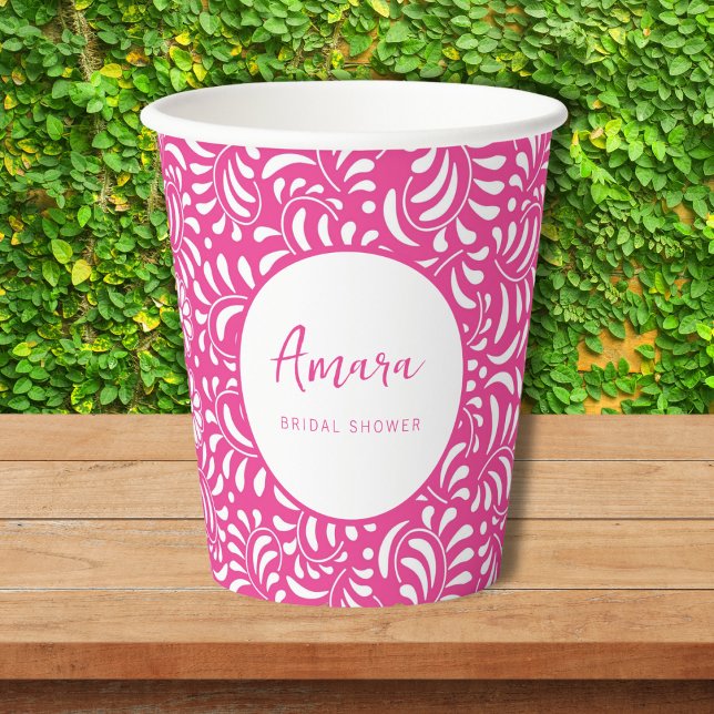 VASOS DE PAPEL DUCHA BRIDAL DE TALAVERA ROSA (Subido por el creador)