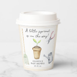 Vasos De Papel Ducha de bebé con brote pequeño