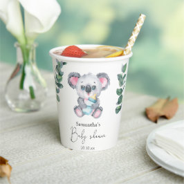 Vasos De Papel Ducha de bebé de koala