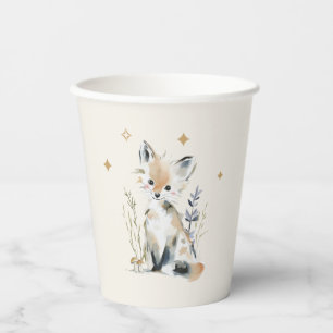 Vasos De Papel Ducha de Bebé del Zorro del Bosque