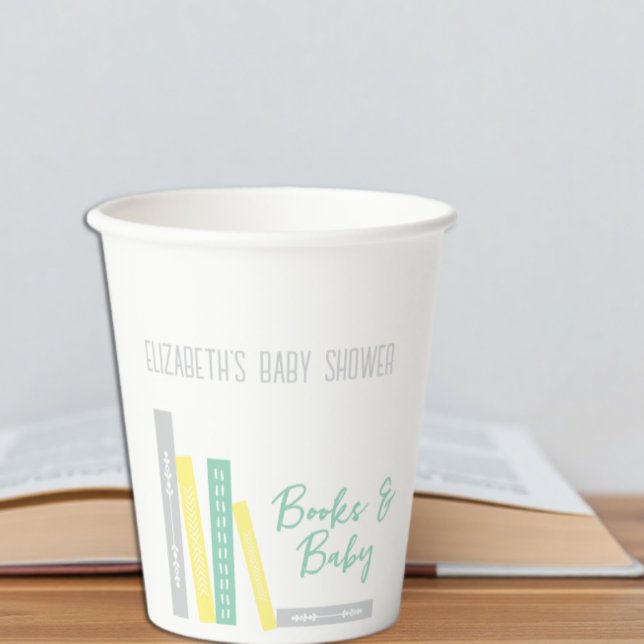 Vasos De Papel Ducha de Bebé Libros (Subido por el creador)