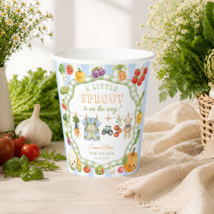 Vasos De Papel Ducha de bebé Little Sprout Farm Boy