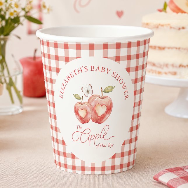 Vasos De Papel Ducha de Bebé Manzana (Subido por el creador)