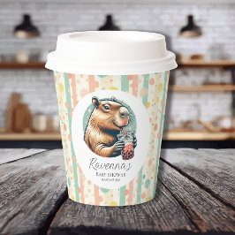 Vasos De Papel Ducha De Bebé Personalizada Carpa Divertida Con Go