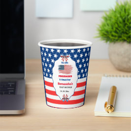 Vasos De Papel ducha de bebé petardo del 4 de julio