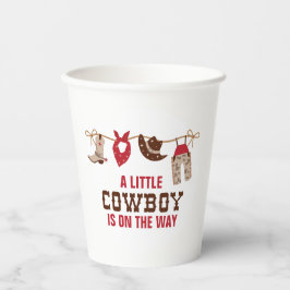 Vasos De Papel Ducha de bebé vaquero occidental Rodeo