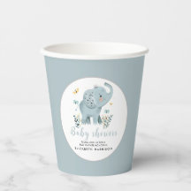 Ducha de niño elefante azul Adorable