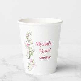 Vasos De Papel Ducha de novia Apple Blossom personalizada