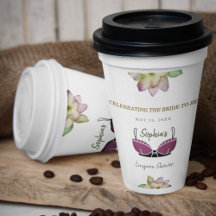 Ducha de novia de lencería tema floral