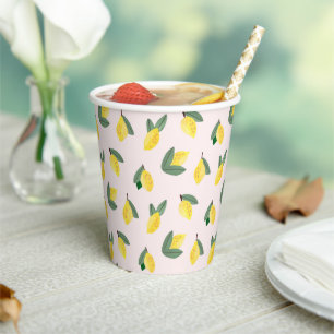 Vasos De Papel Ducha de Novia de Limón Italiano