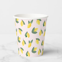 Vasos De Papel Ducha de Novia del Limón Italiano