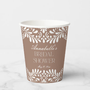 Vasos De Papel Ducha de Novia Fiesta Española Talavera Café con L