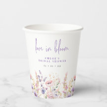 Ducha de Novia Flores Silvestres Lila Amor en Flor