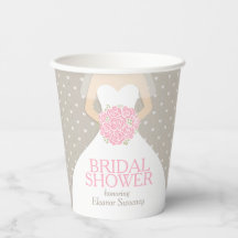 Ducha de novia vestido boda ducha rosa